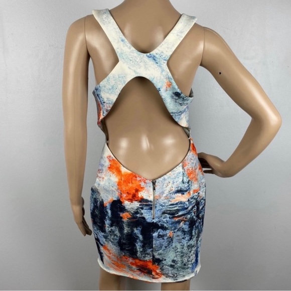 BEC & BRIDGE REVOLVE PRINTED OPEN BACK MINI DRESS - Picture 7 of 9